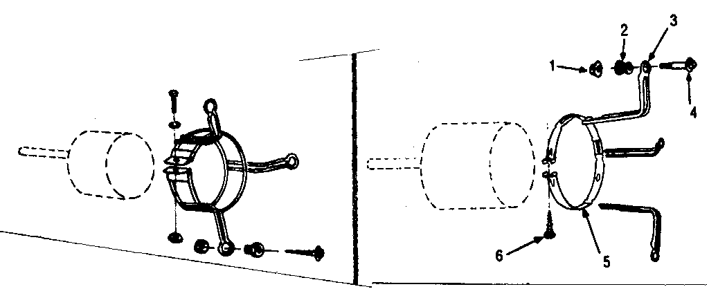 Kenmore 867777833 revised motor mount assembly 609227 diagram