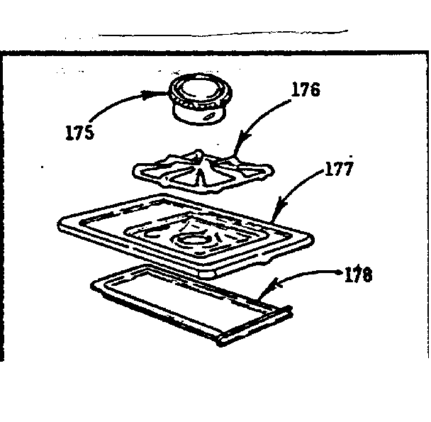 Kenmore 103746611 fifth burner (optional) diagram