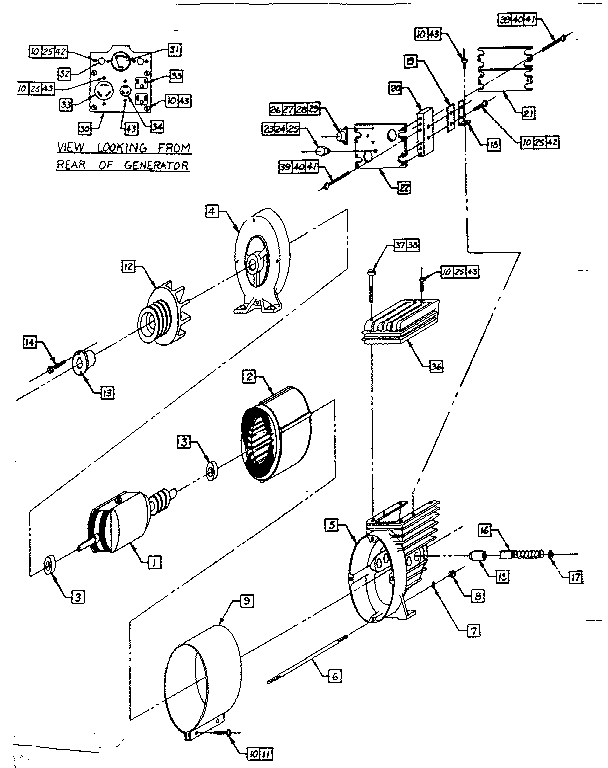 Craftsman 58031020 generator-no. 58031010 diagram
