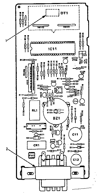 Kenmore 5658768610 power and control circuit board 12981 diagram