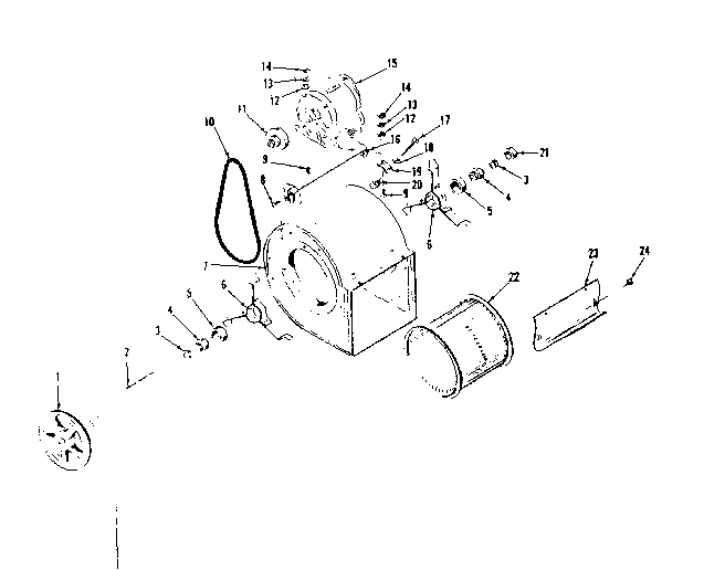 Kenmore 8676417 h.q. blower assembly diagram