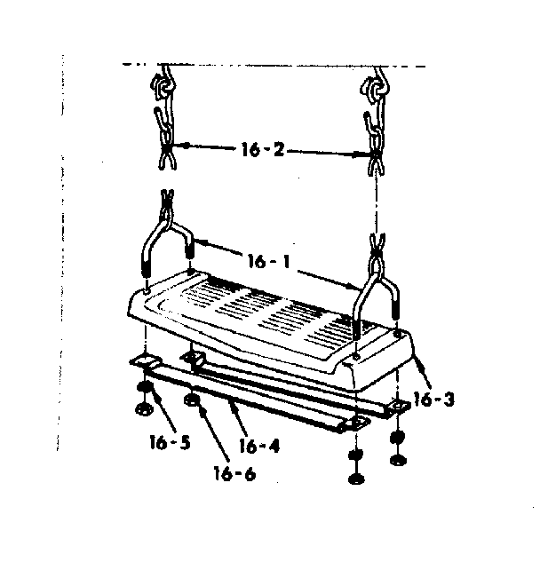 Sears 70172105-81 swing assembly no. 15 diagram
