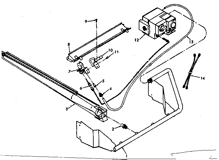 Kenmore 867763260 burner and manifold assembly diagram