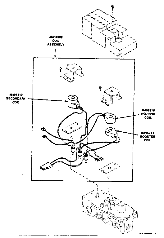 Huebsch 30WG gas valve assembly and gas burner conversion kits diagram