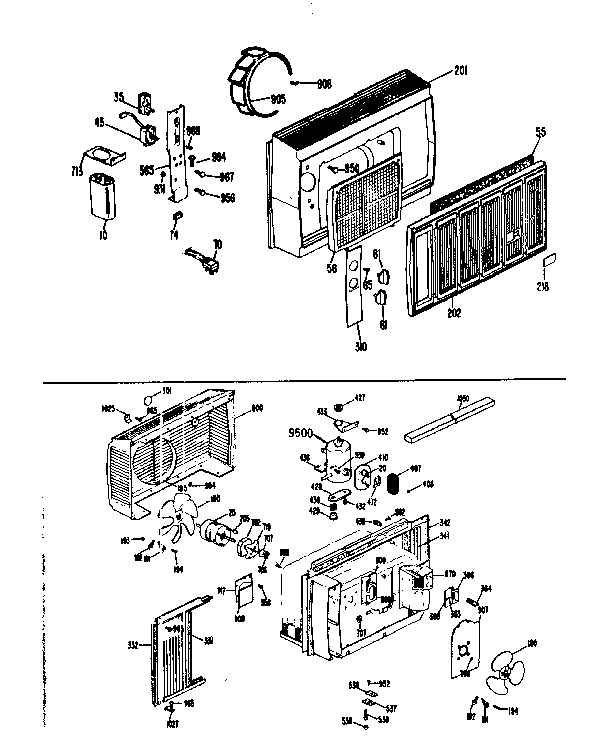 Kenmore 3637790430 replacement parts diagram