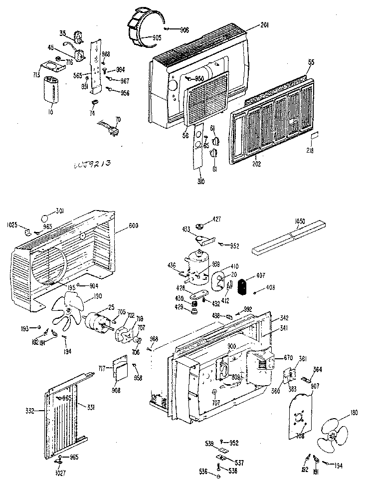 Kenmore 3638700532 replacement parts diagram