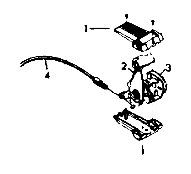 Sears 502459520 rear derailleur and 5 speed control diagram