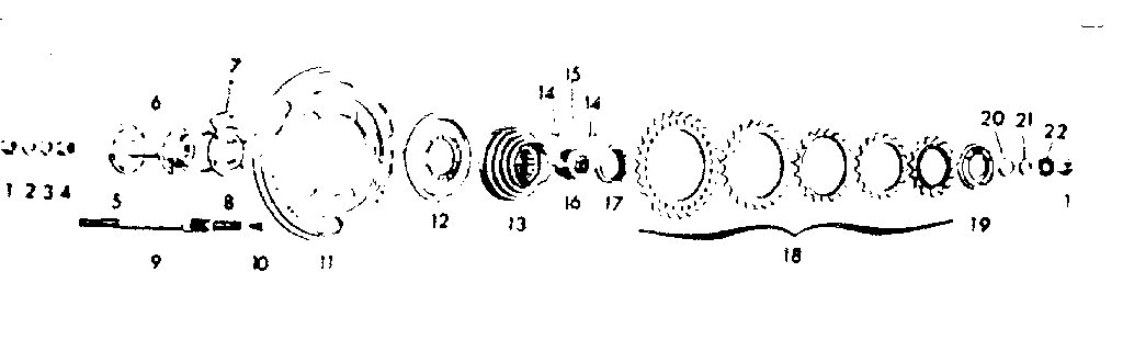 Sears 502459550 shimano hub-5-speed automatic with speed selector plate diagram