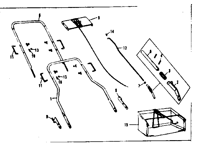Craftsman 53681891 handle assembly diagram