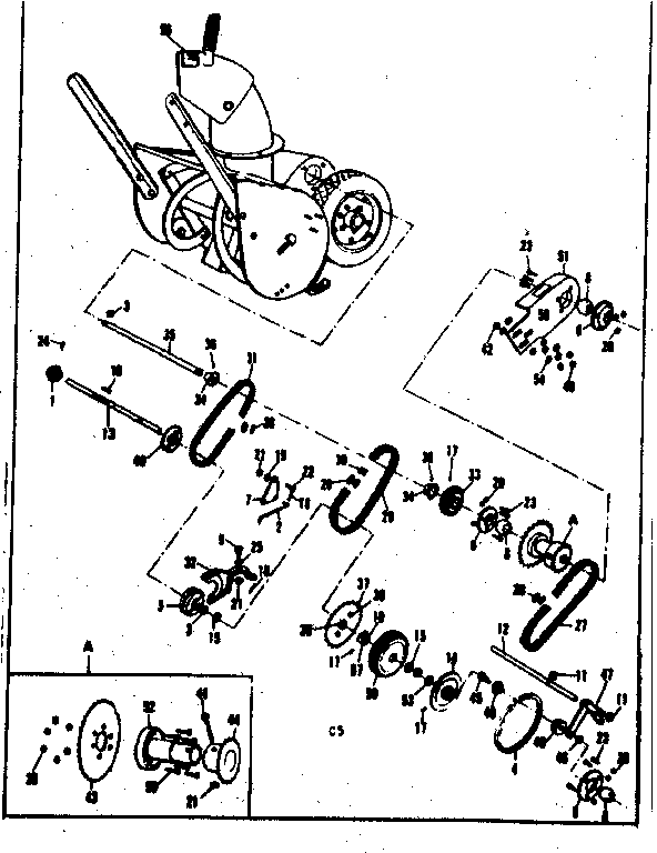 Craftsman 53682554 chain assembly diagram