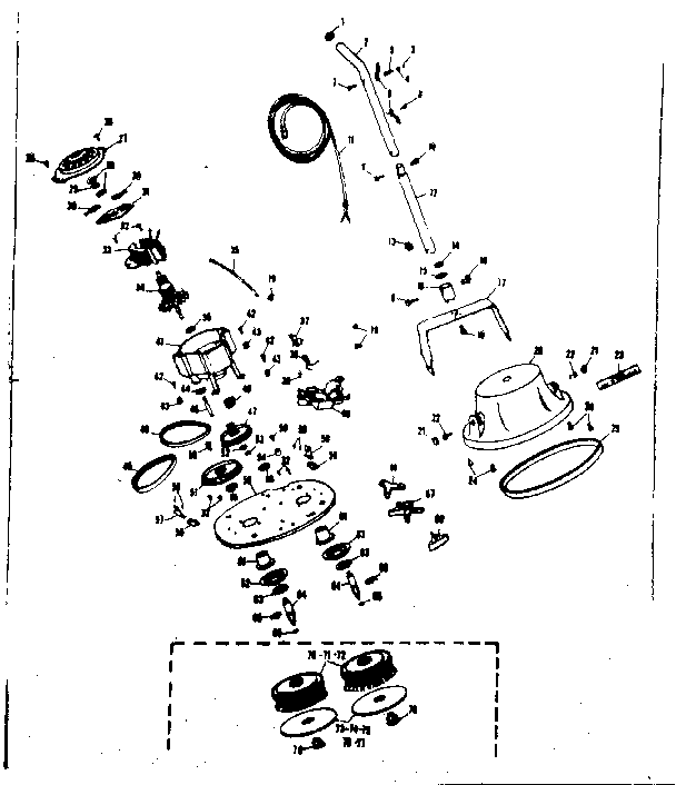 Kenmore 10081101 floor polisher diagram