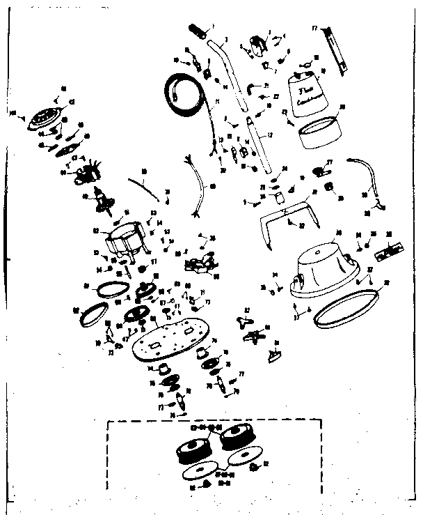 Kenmore 10081301 floor polisher diagram