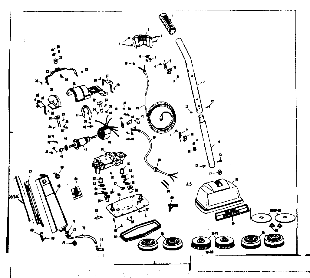 Kenmore 10081310 floor polisher diagram