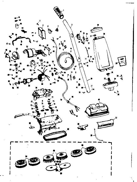 Kenmore 10081420 floor polisher diagram