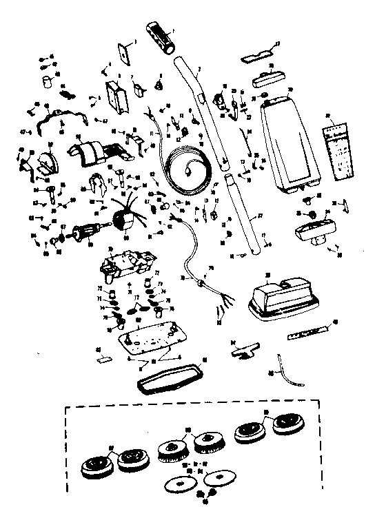 Kenmore 10081611 floor polisher diagram