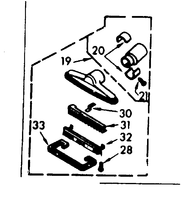 Kenmore 11629000 cleaning tools diagram
