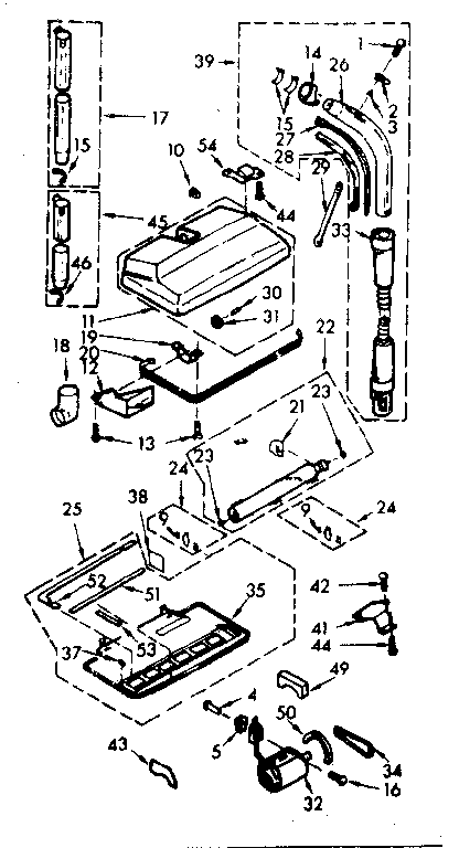 Kenmore 11629851 attachment parts diagram