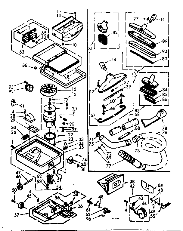 Kenmore 11629861 unit parts diagram