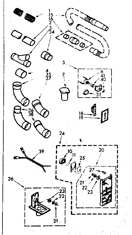 Kenmore 11640260 installation parts diagram