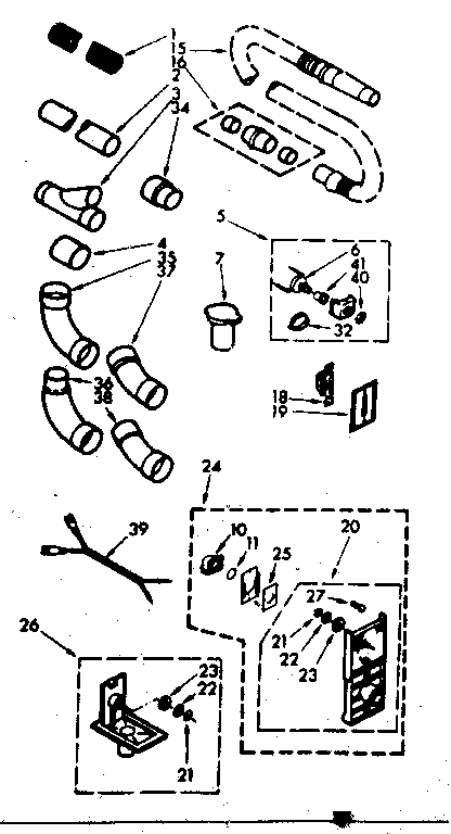 Kenmore 11640400 installation parts diagram