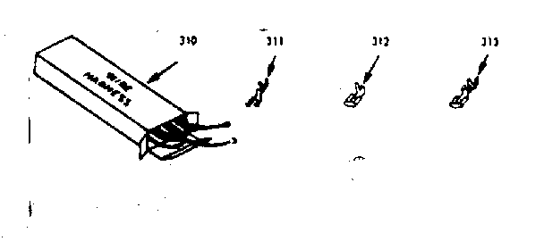 Kenmore 1037137040 wire harness & components diagram