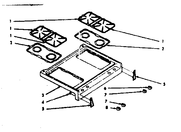 Kenmore 1037147000 main top section diagram
