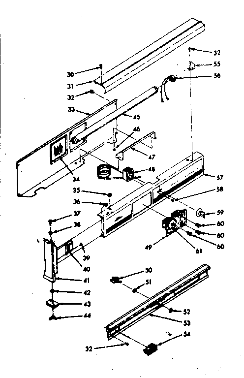 Kenmore 1037147000 backguard section diagram