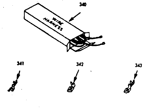 Kenmore 1037147000 wire harnesses & components diagram