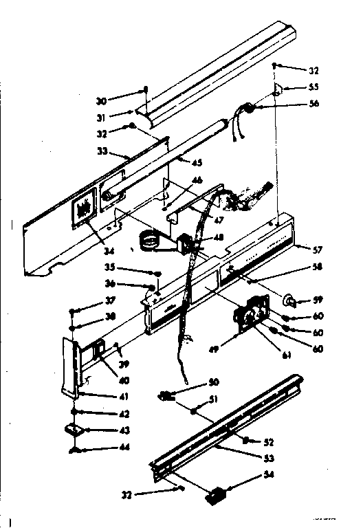 Kenmore 1037147021 backguard section diagram