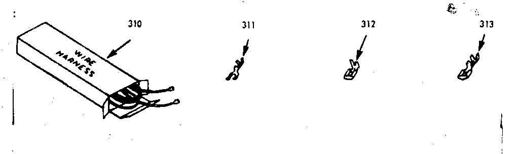 Kenmore 1037147021 wire harnesses & components diagram