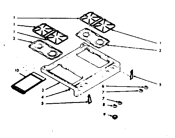 Kenmore 1037177021 main top section diagram