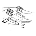 Kenmore 1037177021 main top section diagram