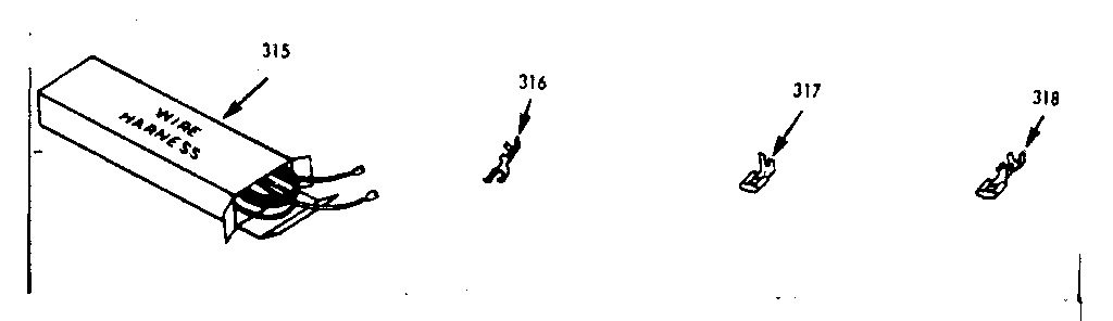 Kenmore 1037177021 wire harnesses & components diagram