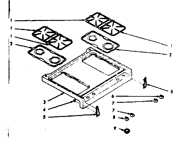 Kenmore 1037187000 main top section diagram