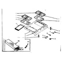 Kenmore 1037427020 main top section & wire harness & components diagram