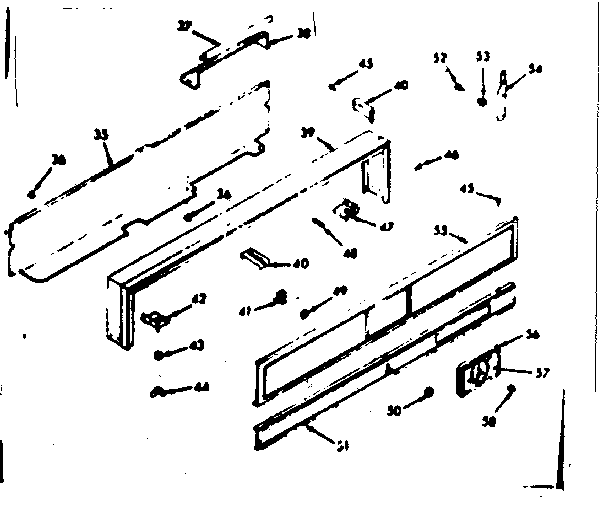 Kenmore 1037427041 backguard section diagram