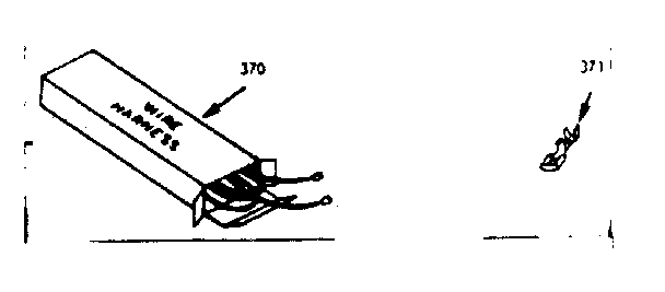 Kenmore 1037427041 wire harness and components diagram