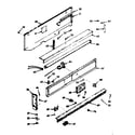 Kenmore 1037447040 backguard section diagram