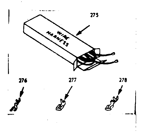 Kenmore 1037447020 wire harnesses & components diagram