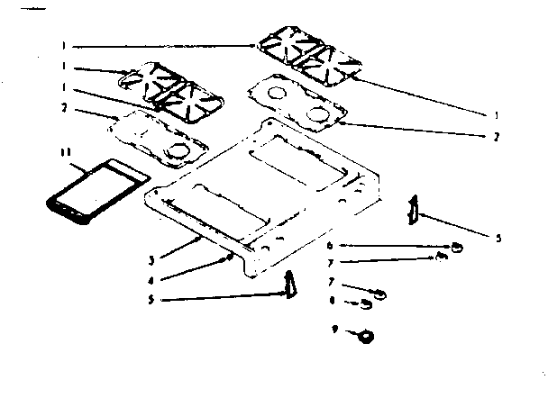 Kenmore 1037447061 main top section diagram