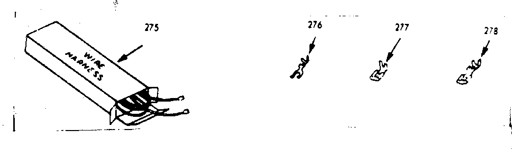 Kenmore 1037447061 wire harnesses and components diagram