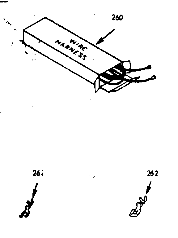 Kenmore 1037667000 wire harnesses & components diagram