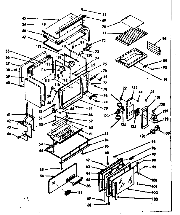 Kenmore 1037717000 upper body section diagram