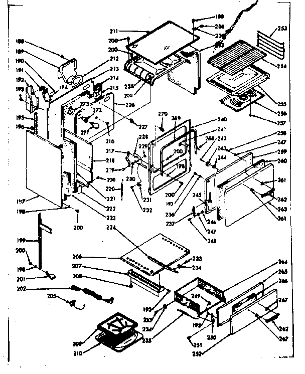 Kenmore 1037717000 lower body section diagram