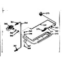 Kenmore 1037717000 upper oven burner section diagram