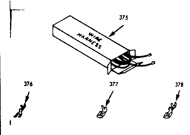 Kenmore 1037717041 wire harnesses & components diagram