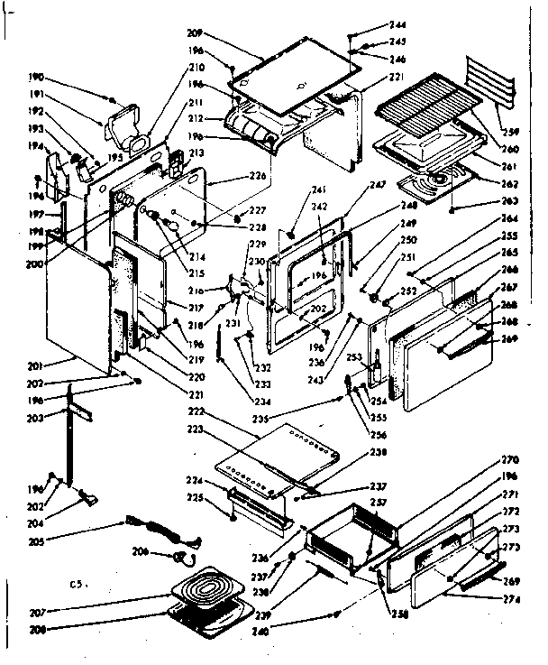Kenmore 1037727020 lower body section diagram