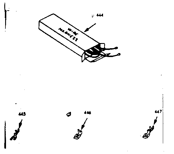 Kenmore 1037727020 wire harnesses & components diagram