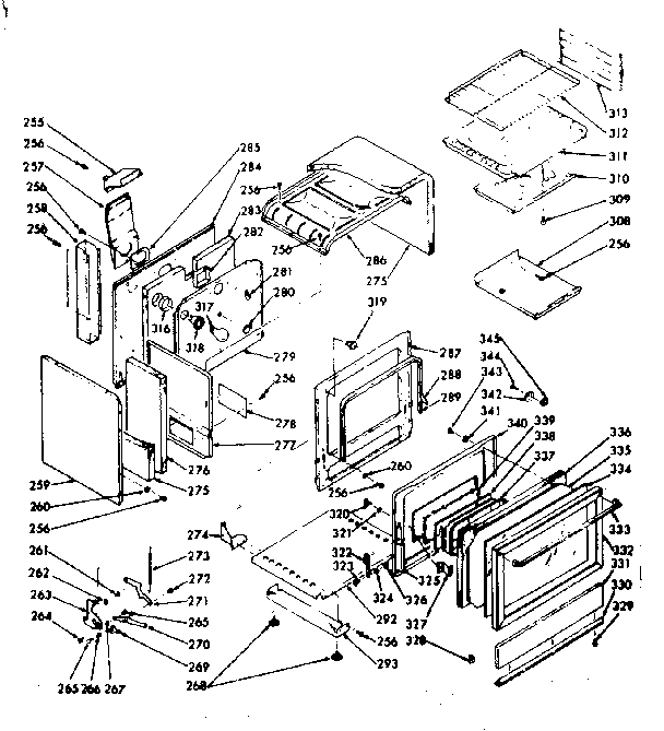 Kenmore 1037846900 lower body section diagram