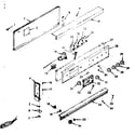 Kenmore 1039137040 backguard section diagram